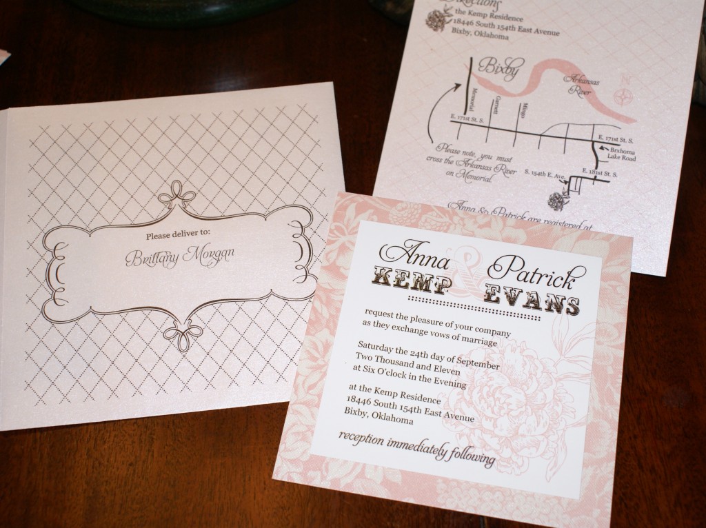 This wedding invitation is a prototype and was never produced for this